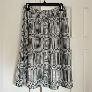Ace & Jig Black and White A-Line Skirt